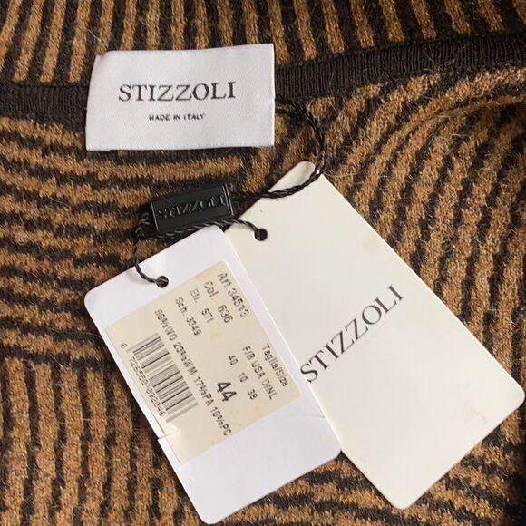 NWT STIZZOLI Italian Wool Blend Zip Front Jacket M - Picture 10 of 12